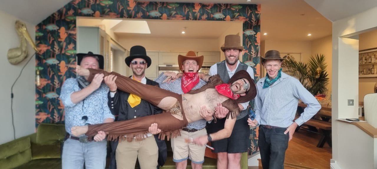 Customer photo review of Wild West Cowboy Murder Mystery Host Your Own Game Kit