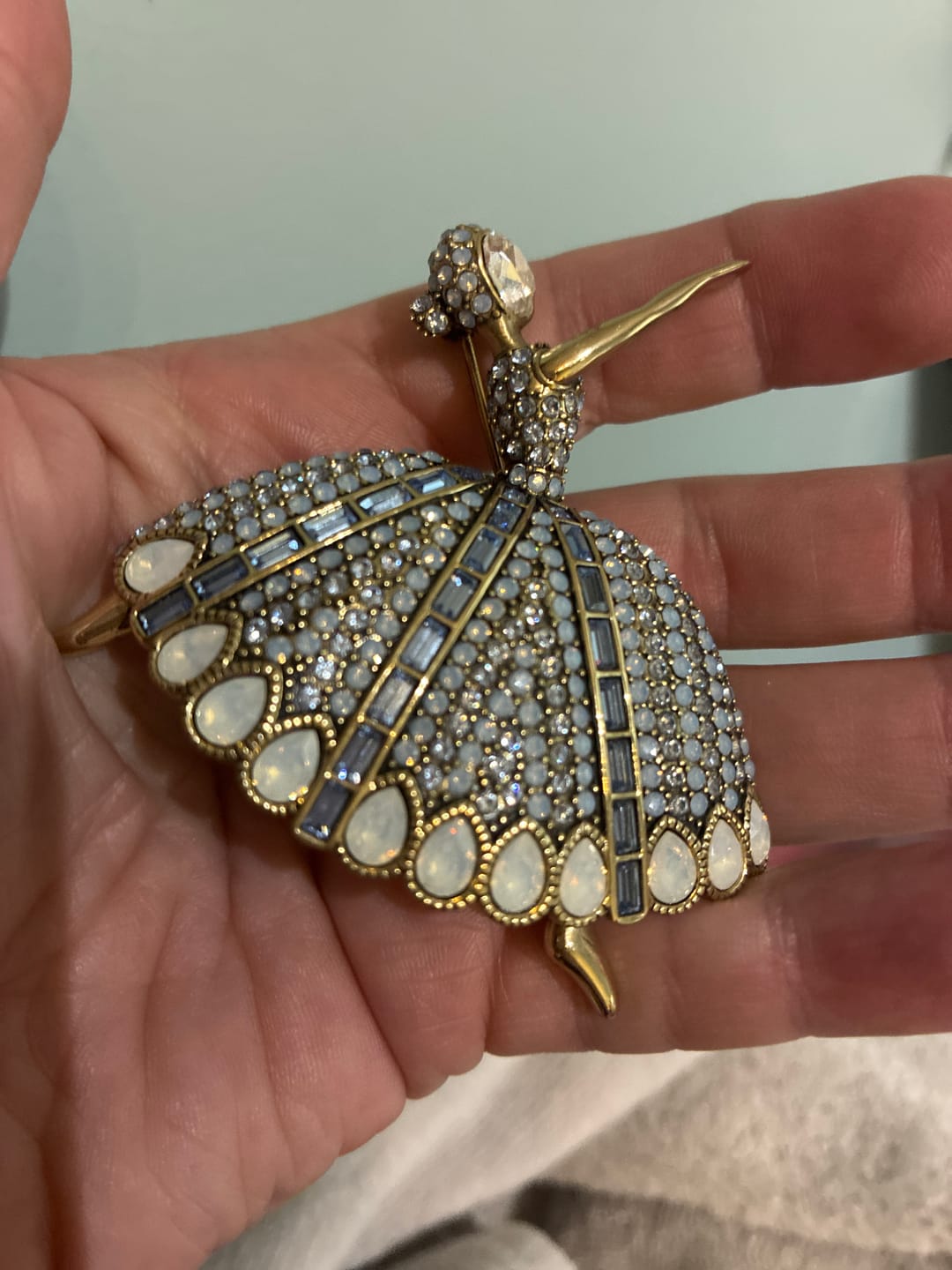 Customer photo review of HEIDI DAUS® "Dreams Come True" Crystal Ballerina Brooch