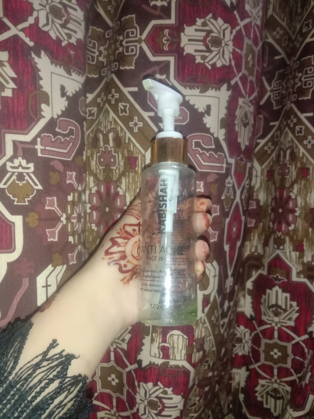 Customer photo review of ClearSkin Pro Anti Acne Face Wash