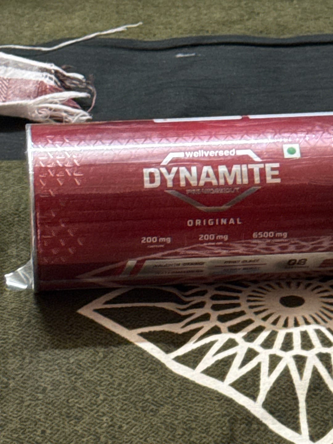 Customer photo review of Dynamite Original Pre-workout Sachets (Pack of 8, Assorted Flavours)