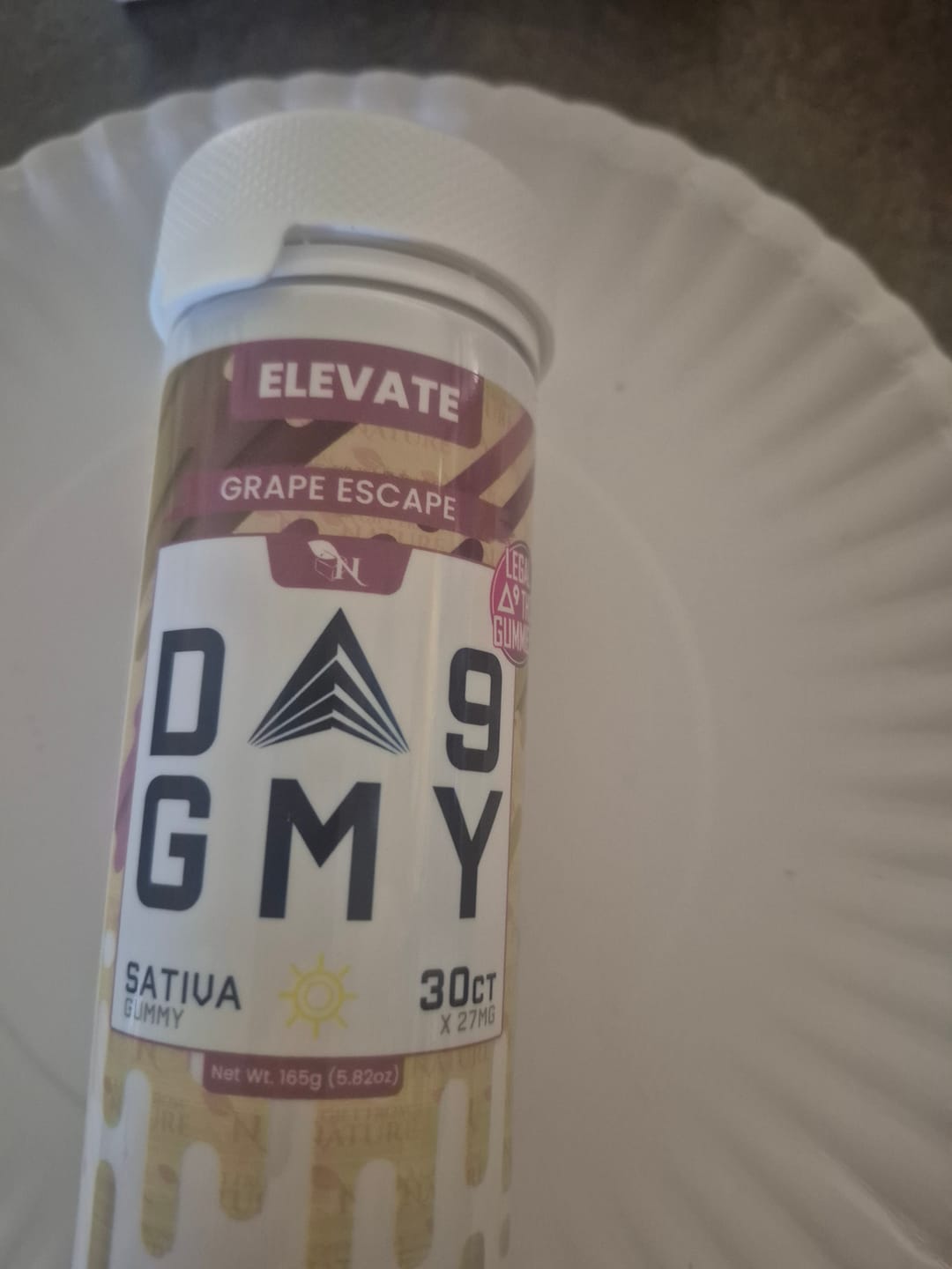 Customer photo review of DELTA 9 GUMMIES  - 30CT Grape Escape 810mg (15mg ea.) – SATIVA