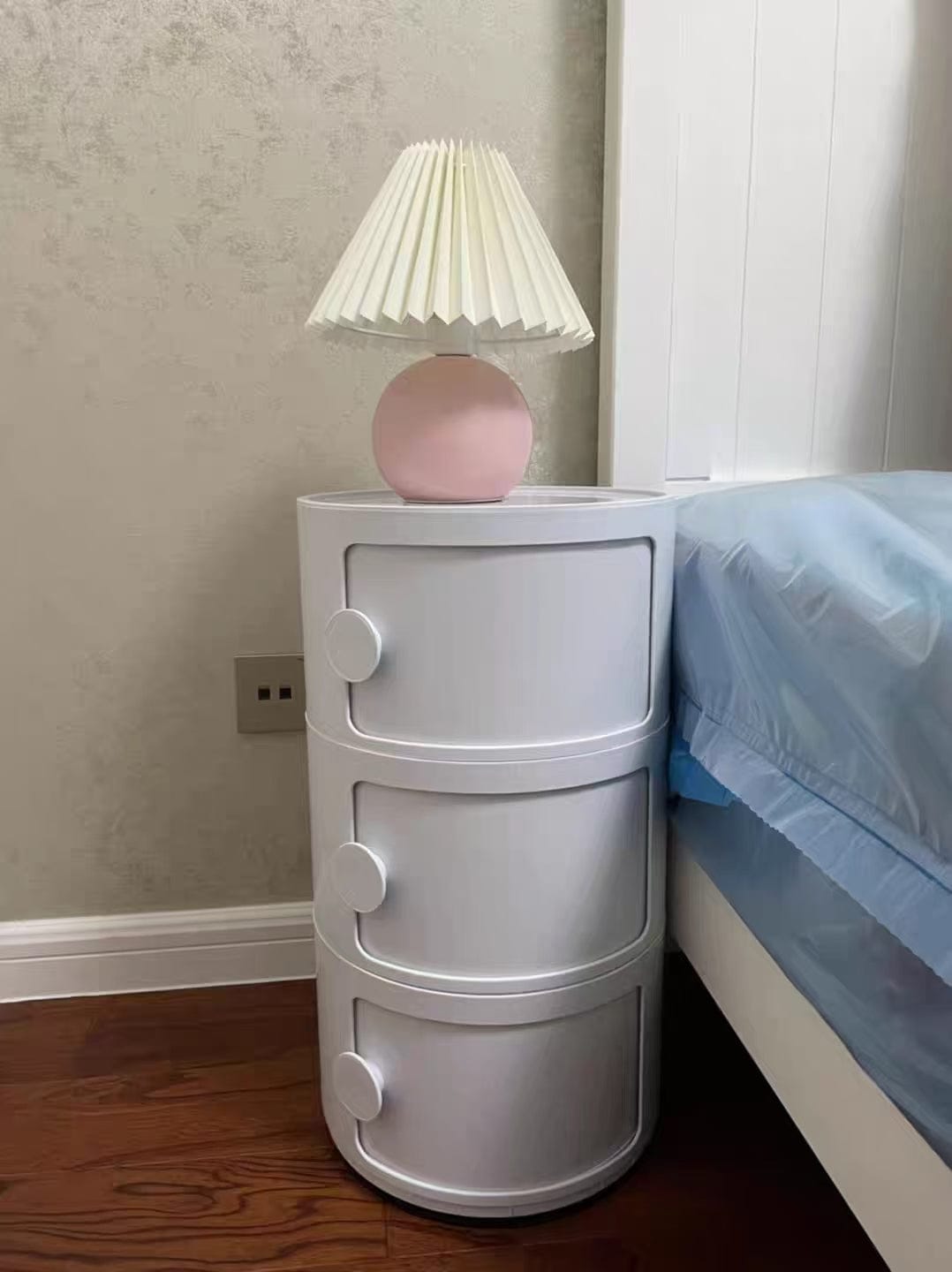 Customer photo review of Nordic Ceramic Pleated Table Lamp