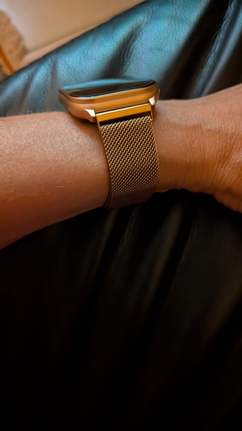 Customer photo review of Bracelet Milanaise or rose