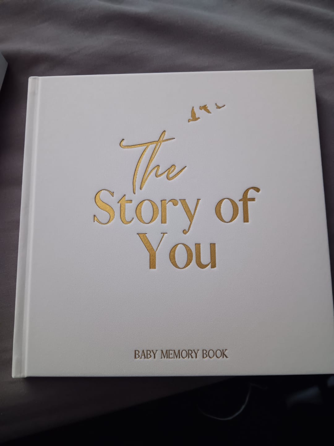Customer photo review of Luxury Baby Memory Book – The Story of You Keepsake Journal from Pregnancy to 5 Years