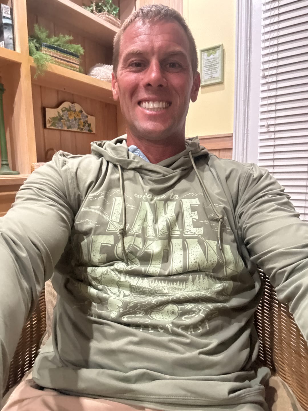 Customer photo review of Disney's A Goofy Movie "Lake Destiny" – Performance Hoodie