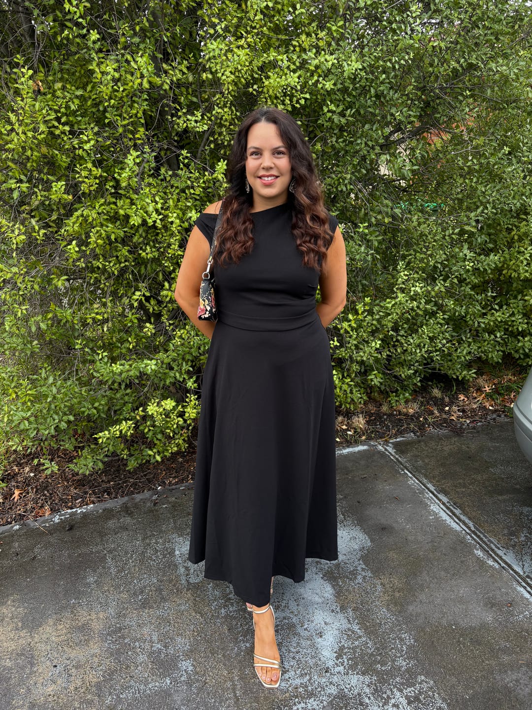 Customer photo review of Noirelle Maxi Off Shoulder Dress in Black