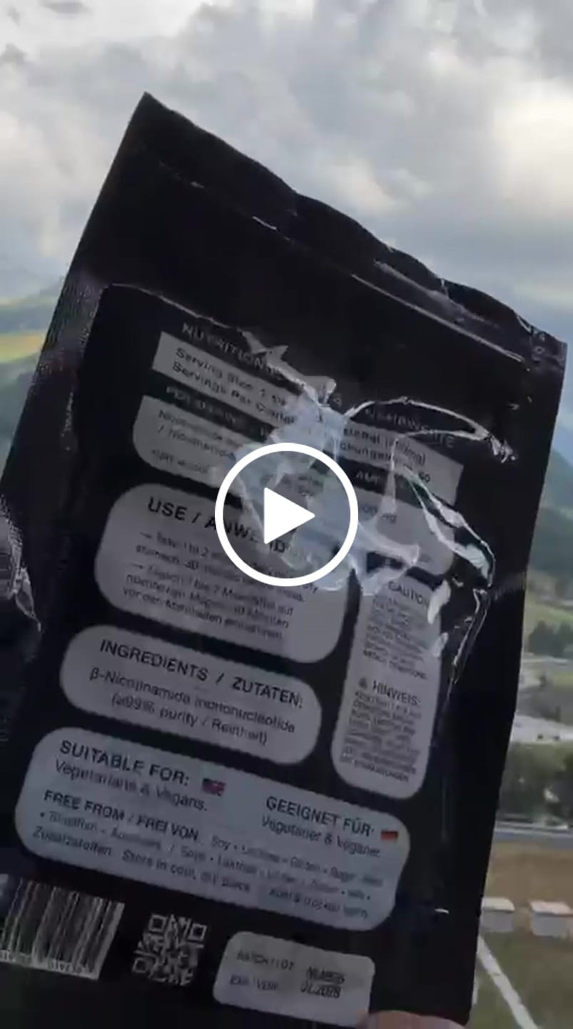 Customer video review of Nutriop® Pure NMN Sublingual Powder - Direct NAD+ Precursor (30g)