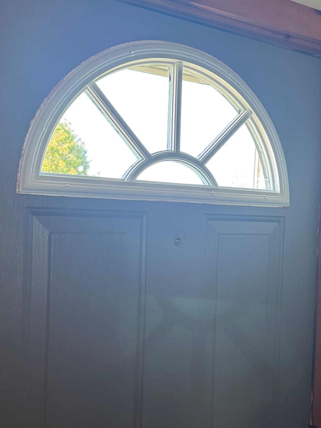 Customer photo review of Clear Sunburst Glass and Frame Kit (Fanlite)