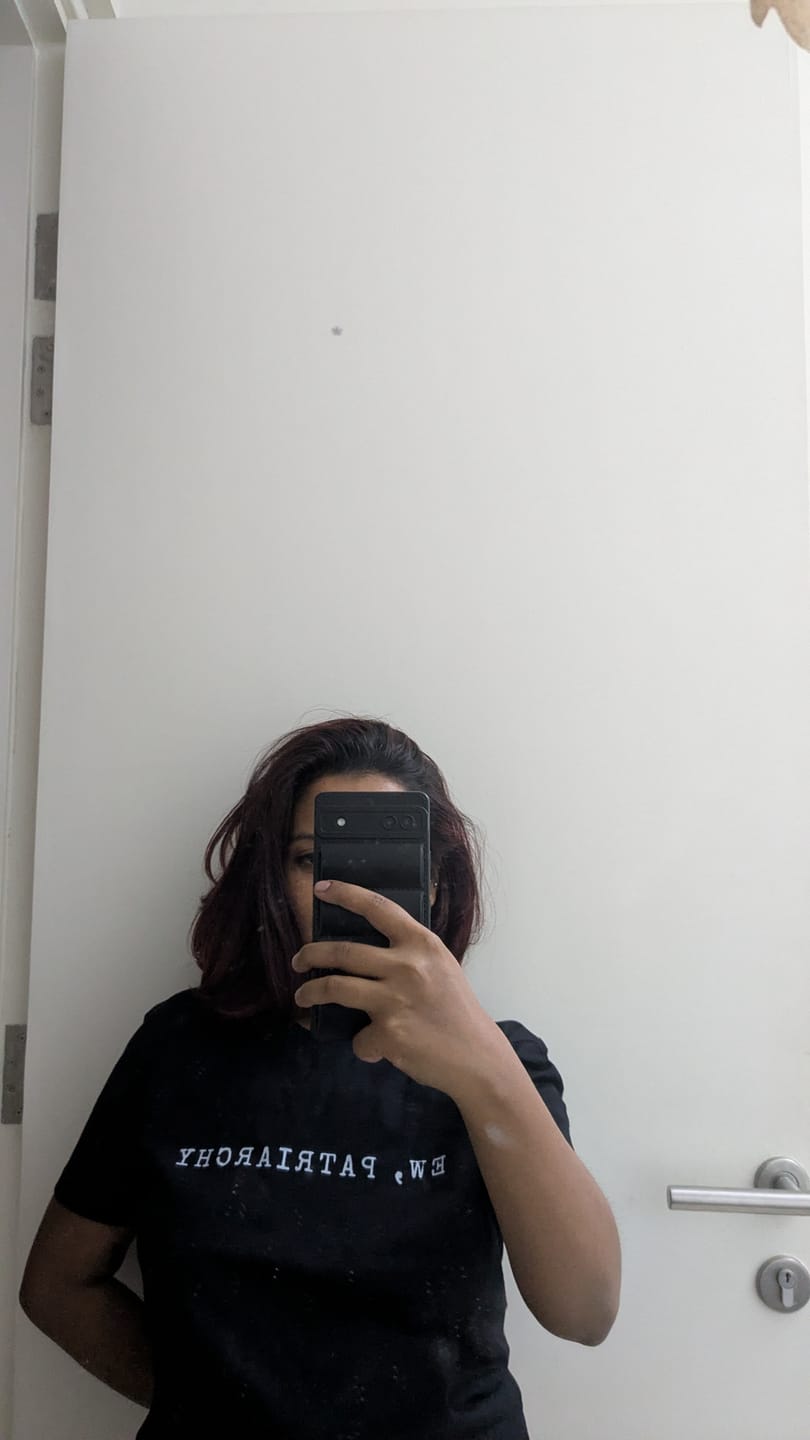 Customer photo review of Ew, Patriarchy: Funny Feminist Tee