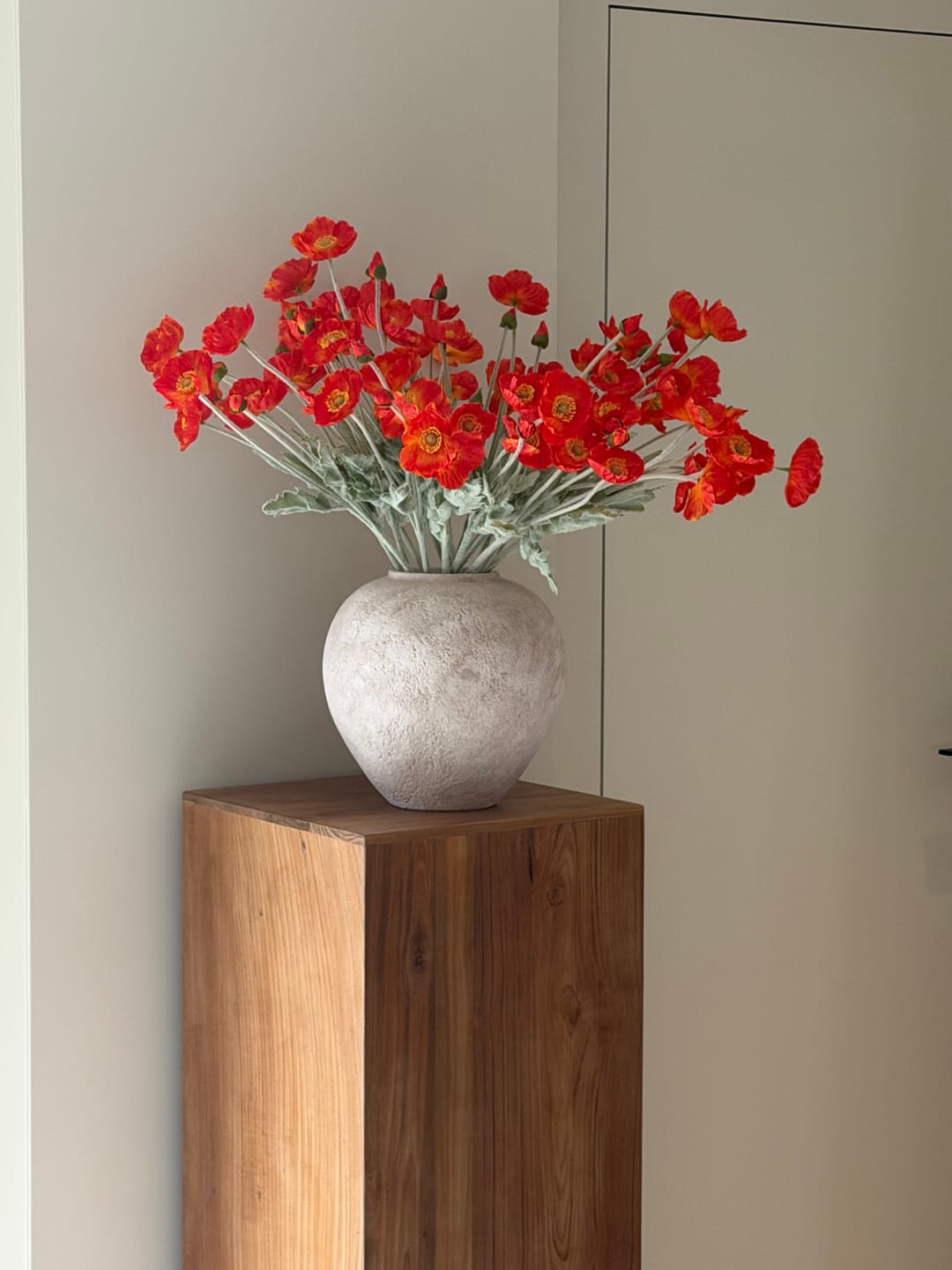 Customer photo review of Zijden Klaprozen - Oranje