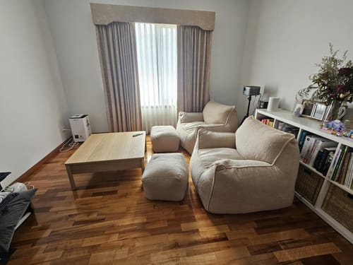 Customer photo review of DODO BEAN BAG - TEDDY FLEECE BEIGE