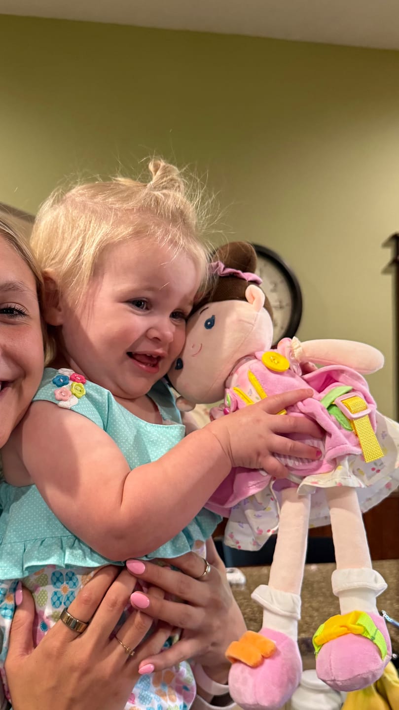 Customer photo review of Personalized Jucy Girl Joosee - Montessori Doll