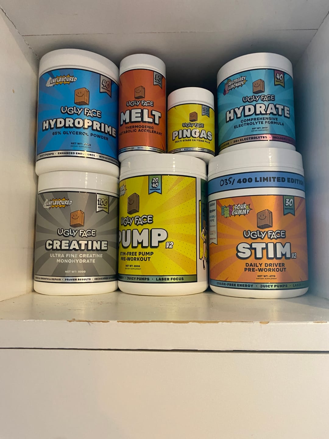 Customer photo review of UGLYFACE® CREATINE MONOHYDRATE