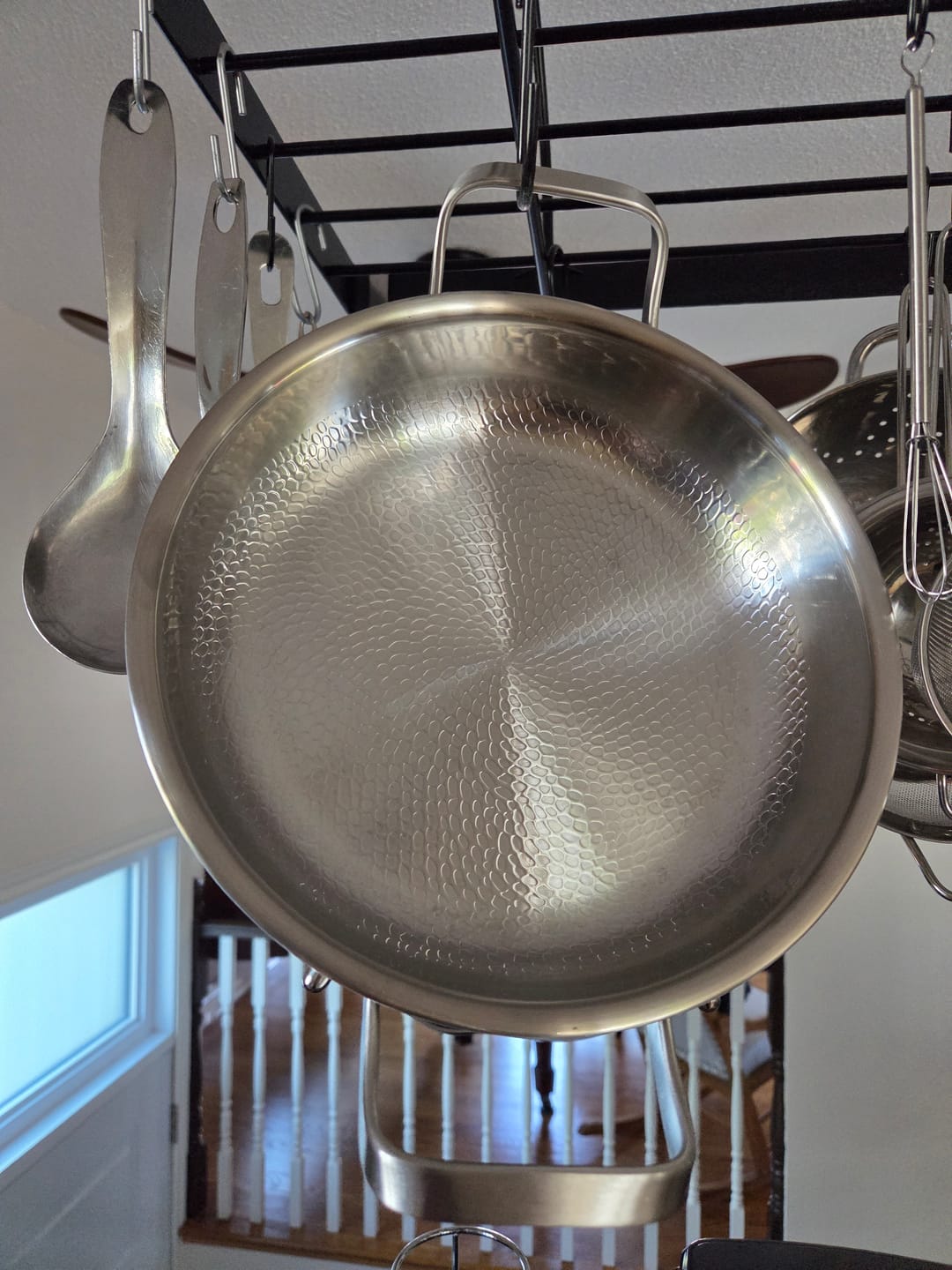 Customer photo review of Hand-Hammered Titanium Pan with Two Handles