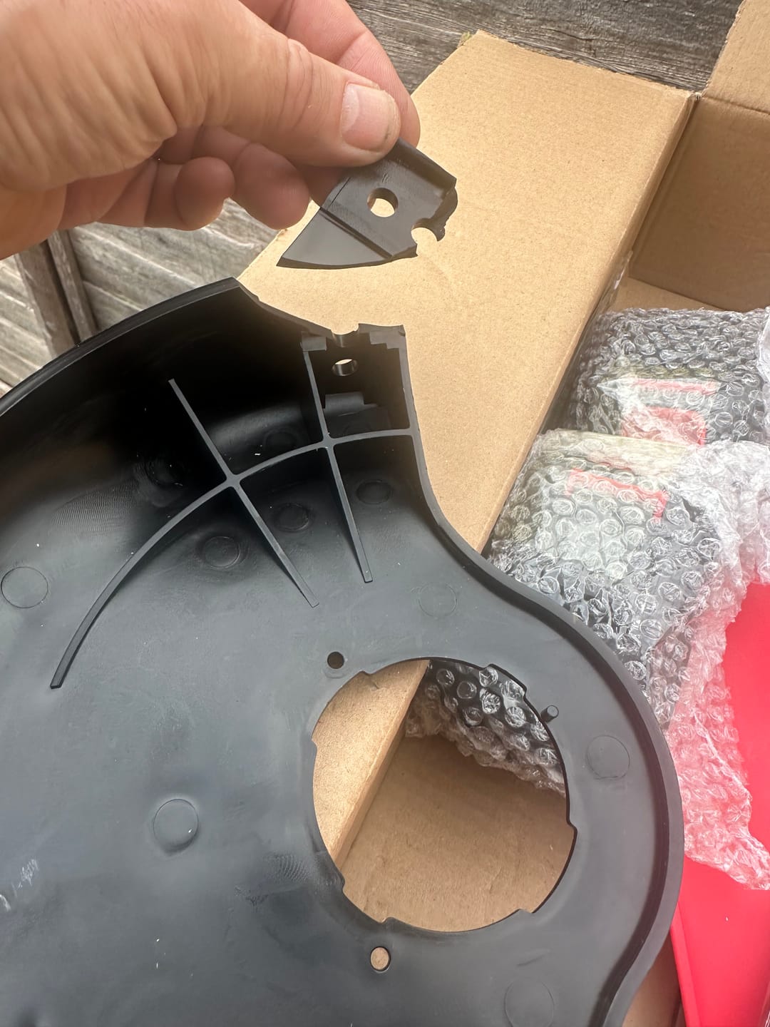 Customer photo review of ONEVAN 9" Cordless Brushless Lawn Mower Kit with Wheels – Adjustable 45° Head | For Makita 18V Battery