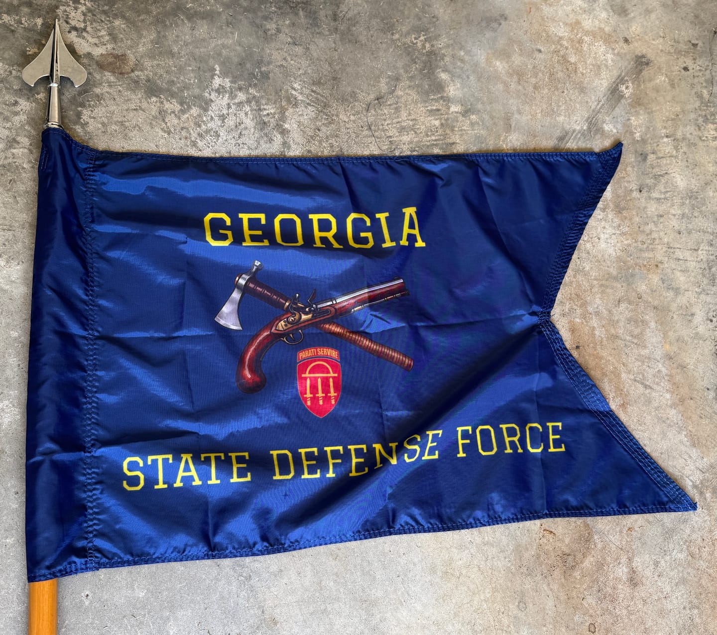 Customer photo review of Custom Guidon Flag