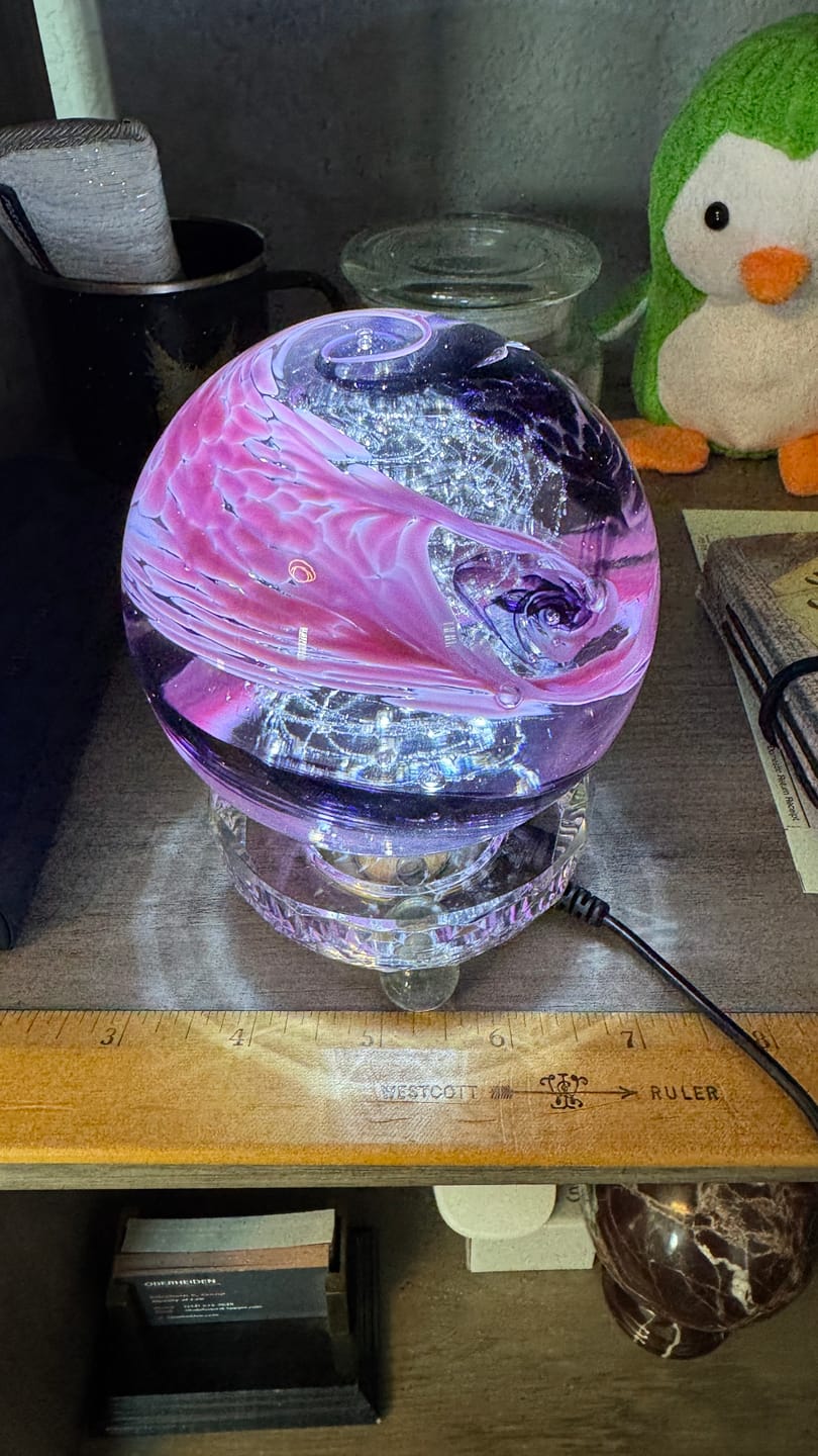 Customer photo review of Lucite Light Stand - White Light
