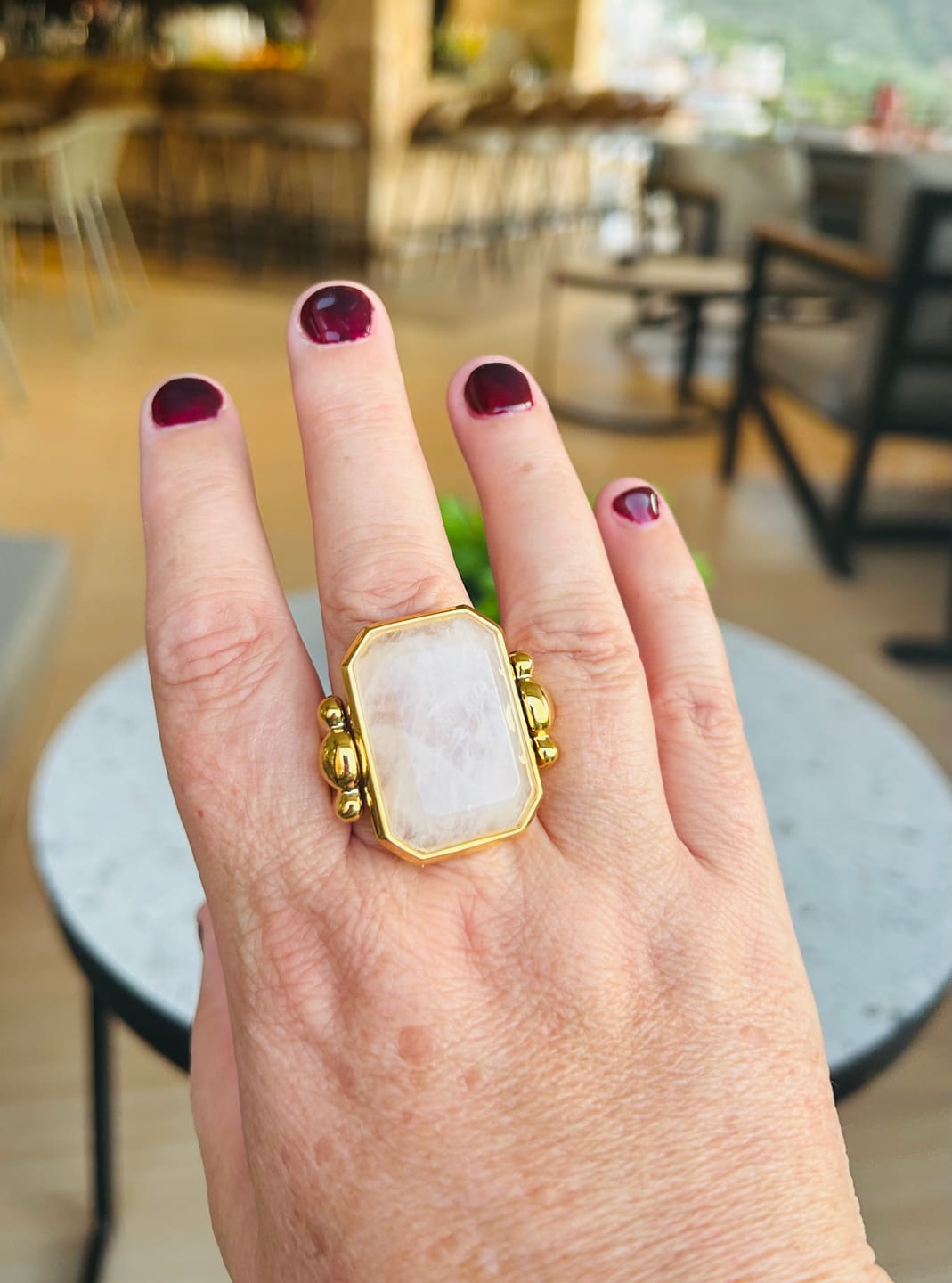 Customer photo review of Marique French Vintage Crystal Ring