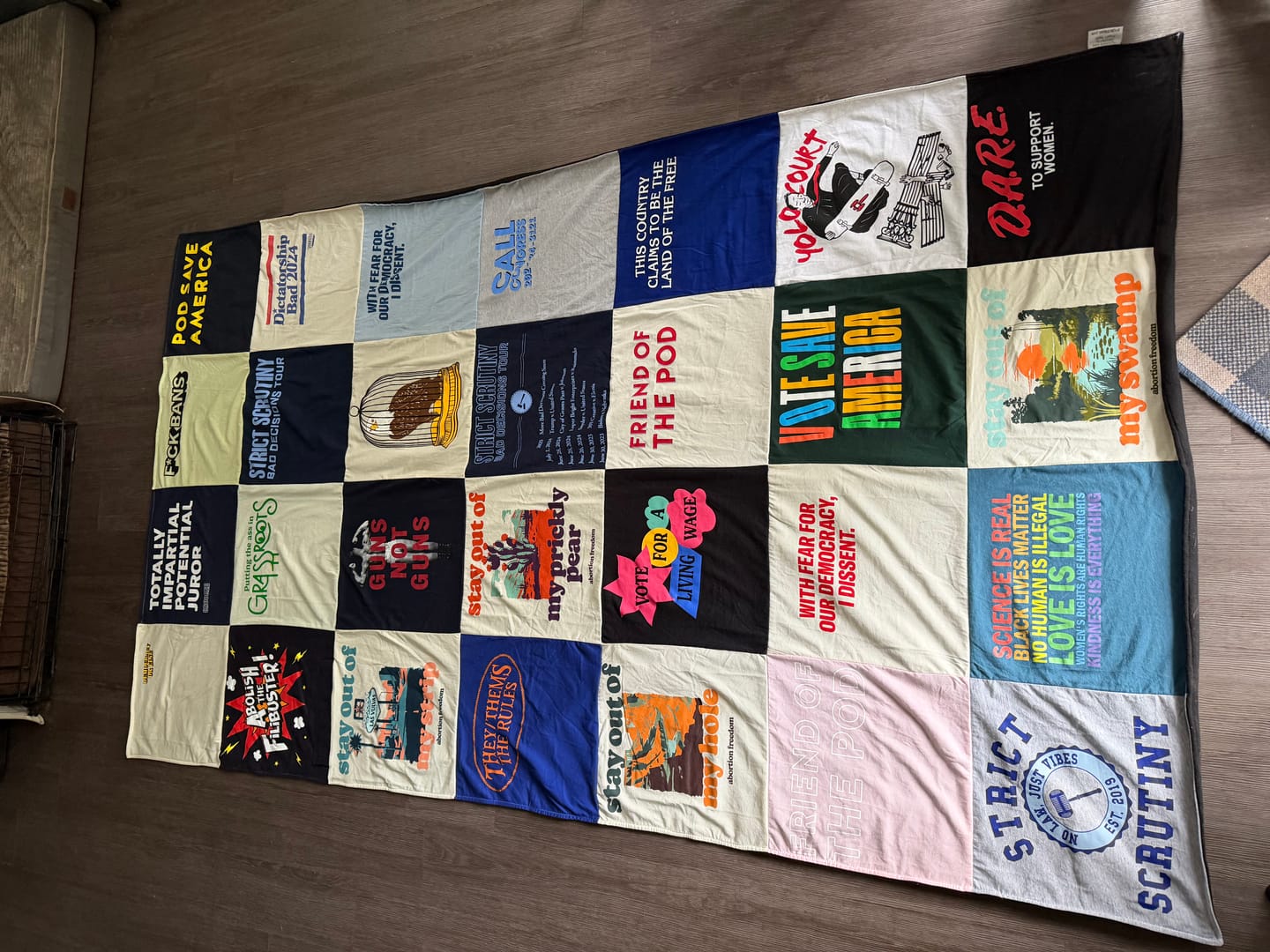 Customer photo review of Double Sided T-Shirt Quilt from Project Repat