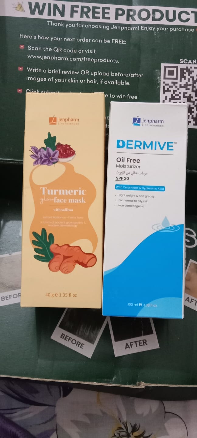 Customer photo review of Turmeric Glow Face Mask