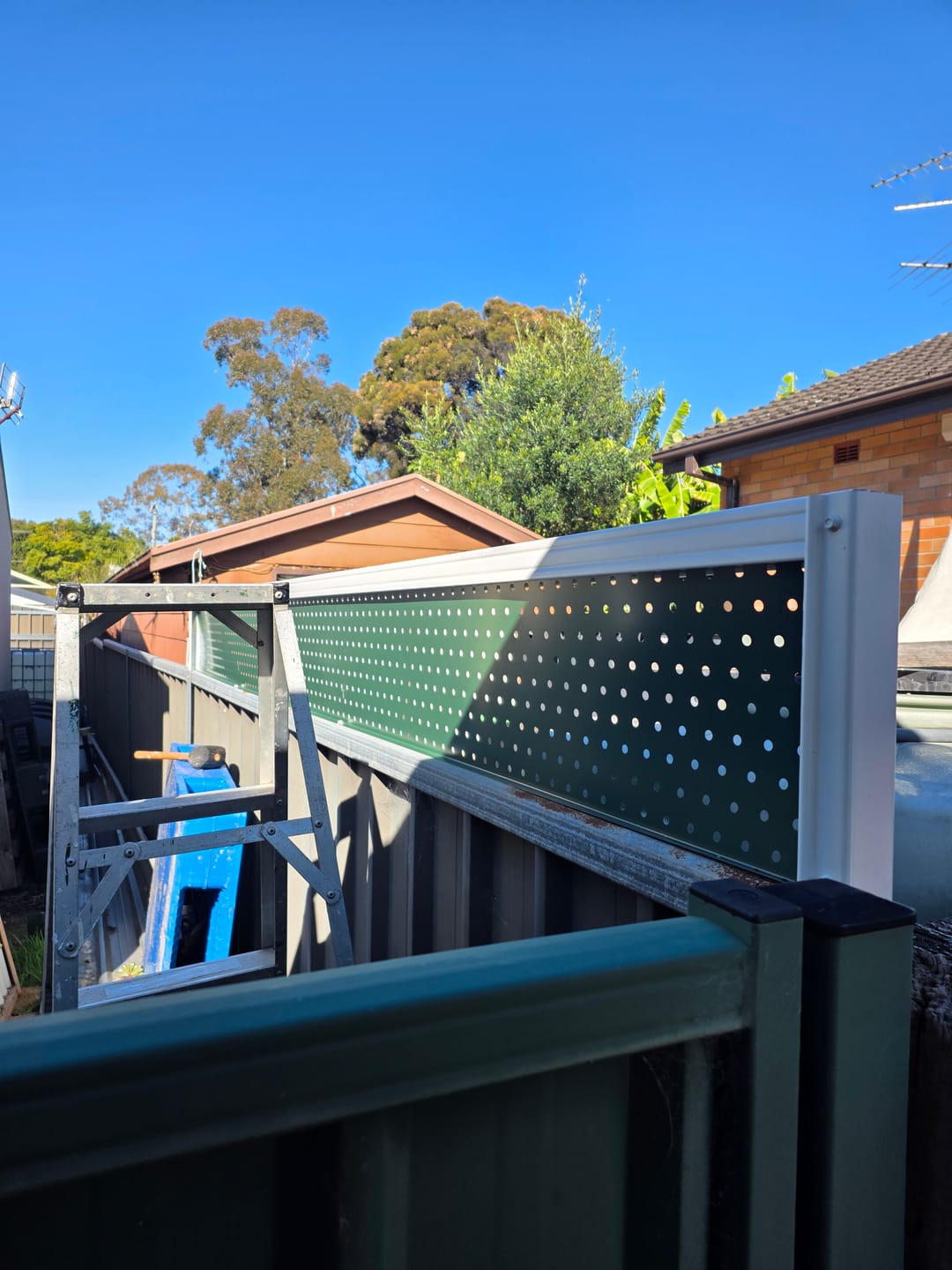 Customer photo review of Fence Extensions for Colorbond Fences