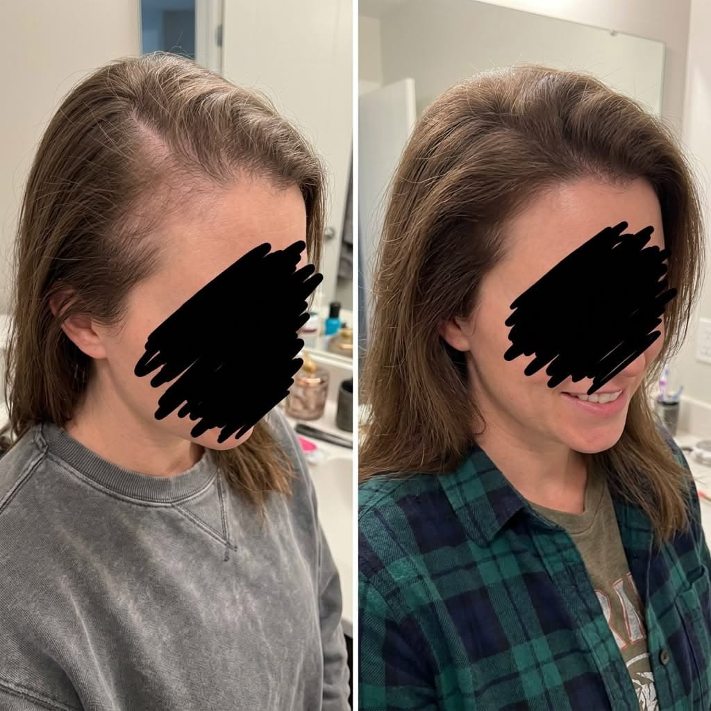 Customer photo review of ערכת צמיחת שיער מחדש