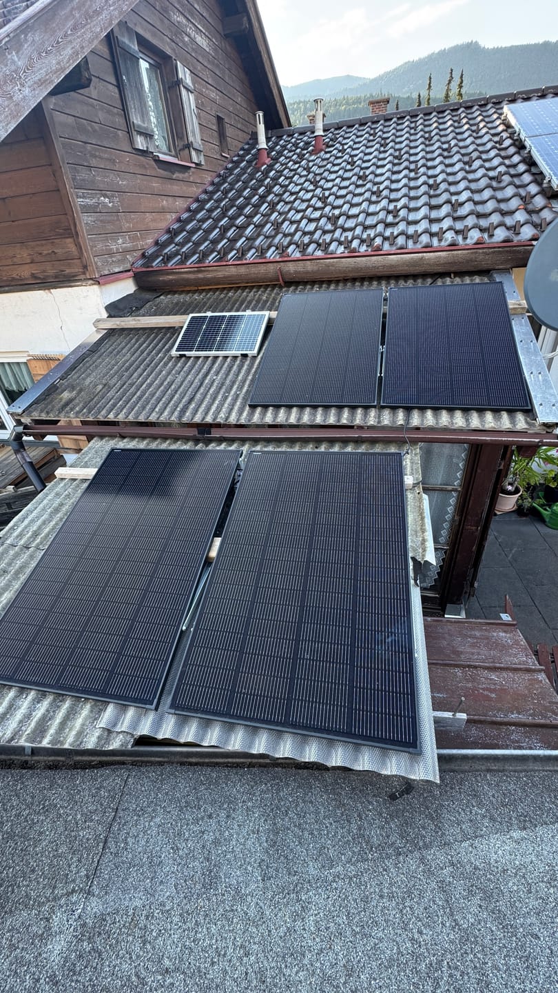 Customer photo review of Ray Solarmodul 200W Komplett Schwarz