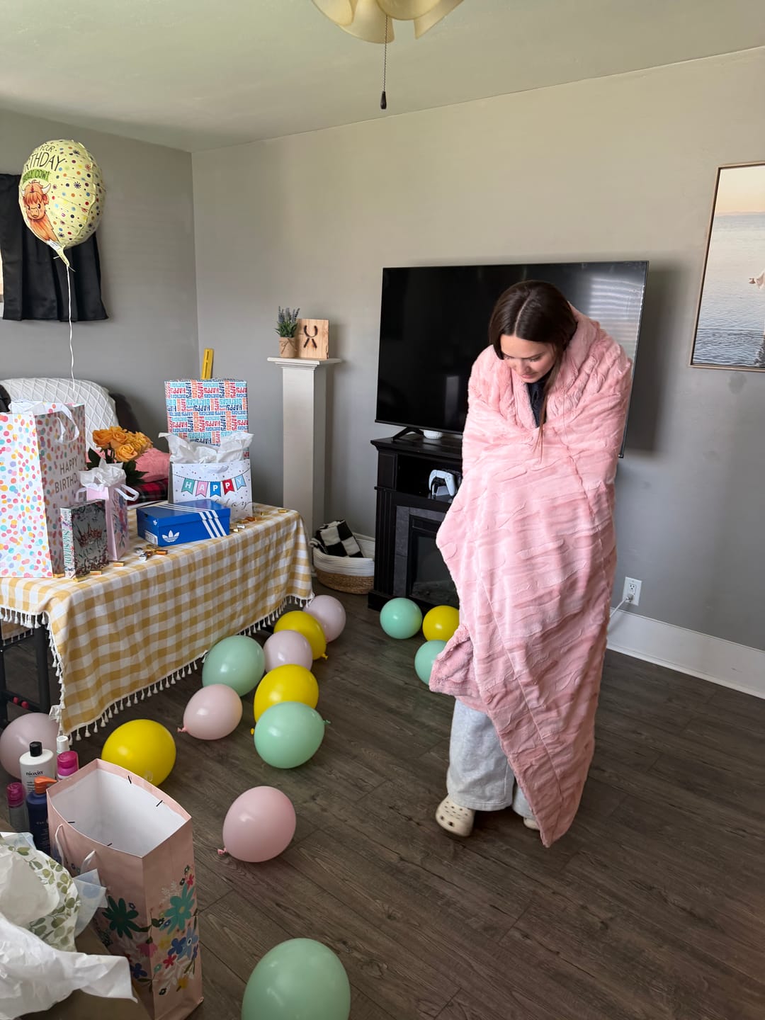 Customer photo review of Sorbet Apricot Vanilla Blanket