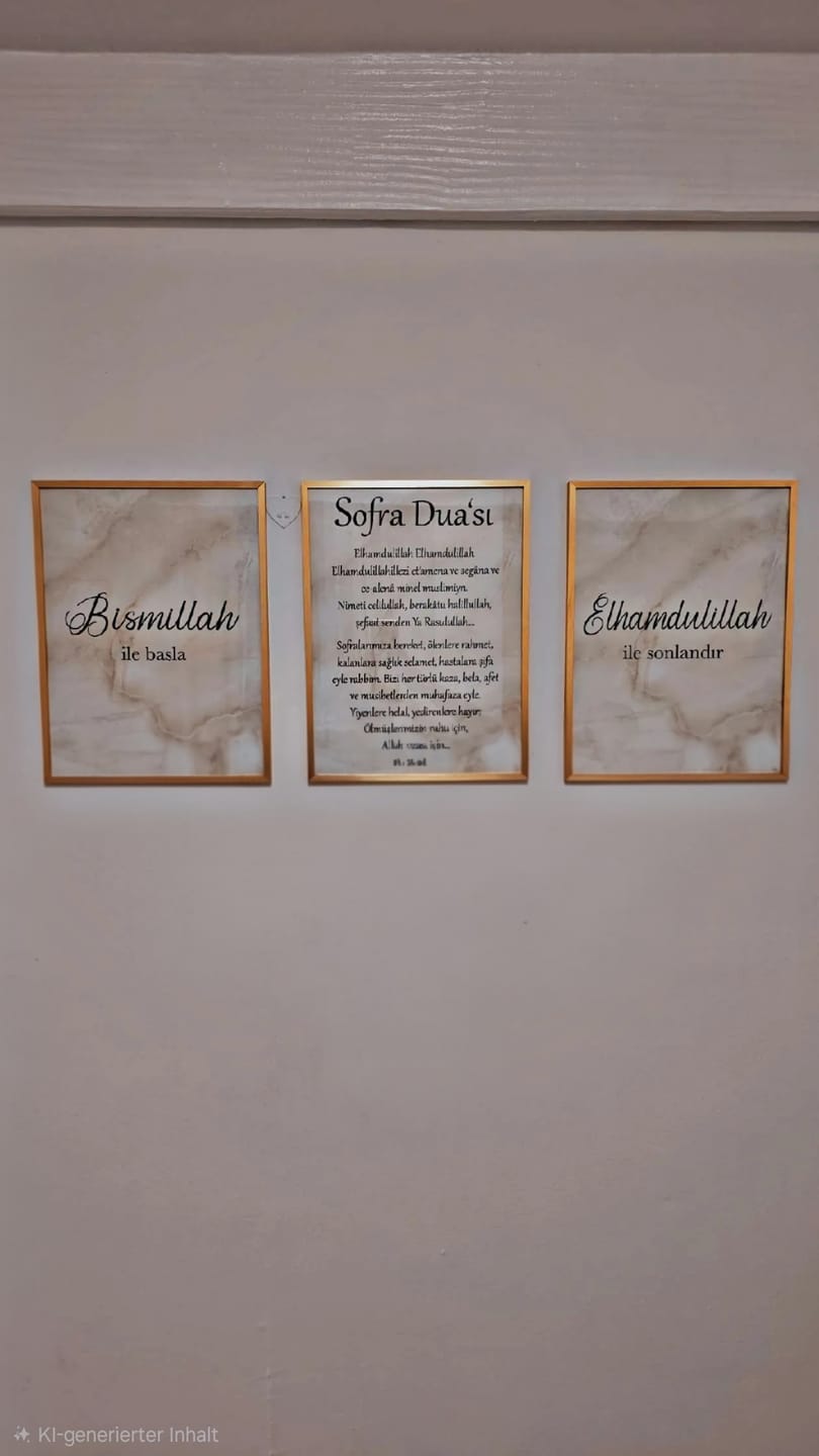 Customer photo review of Imanin ve Islamin Sartlari - in versch. Farben (Poster Set)