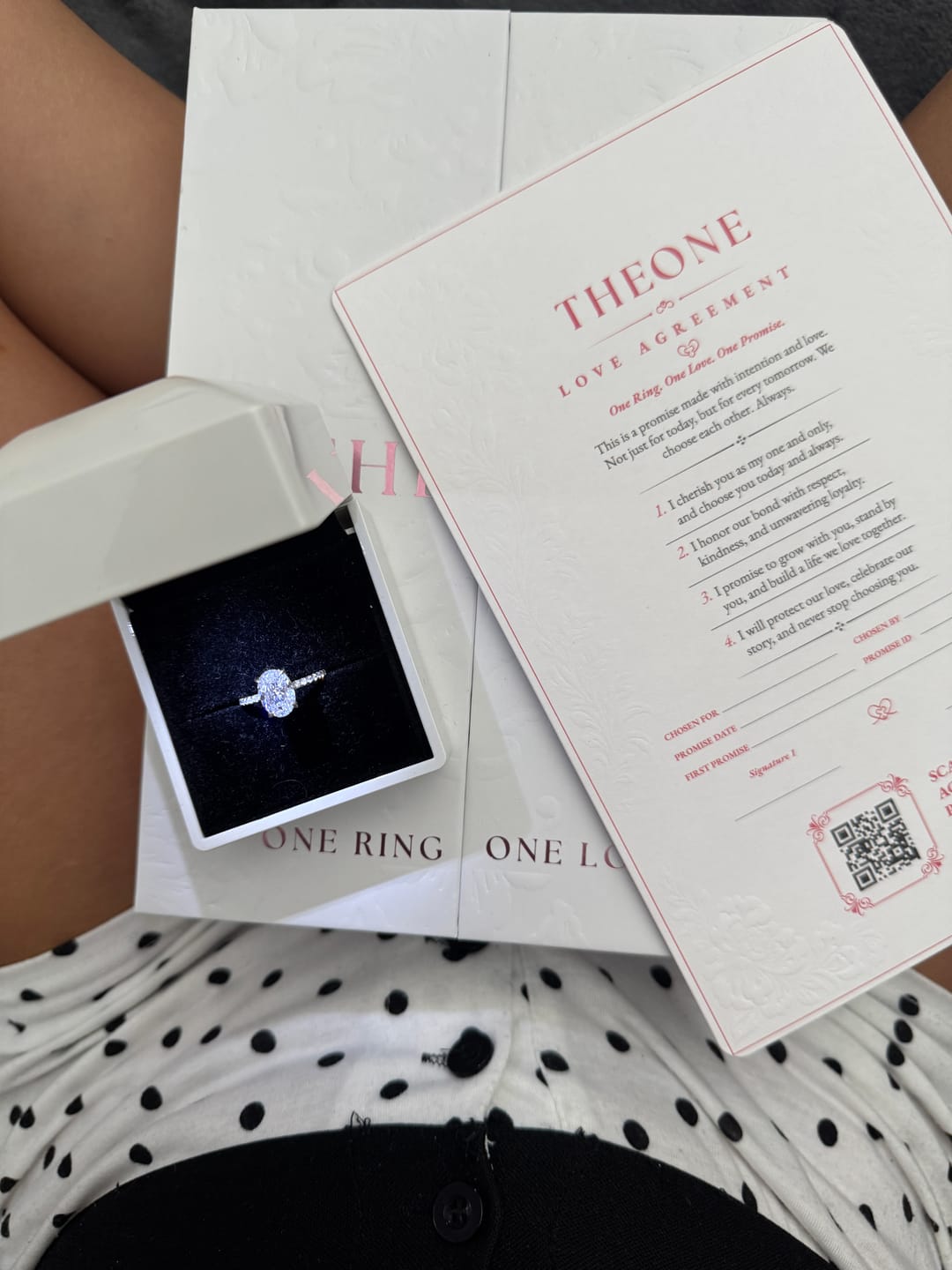 Customer photo review of Oval Promise Silver