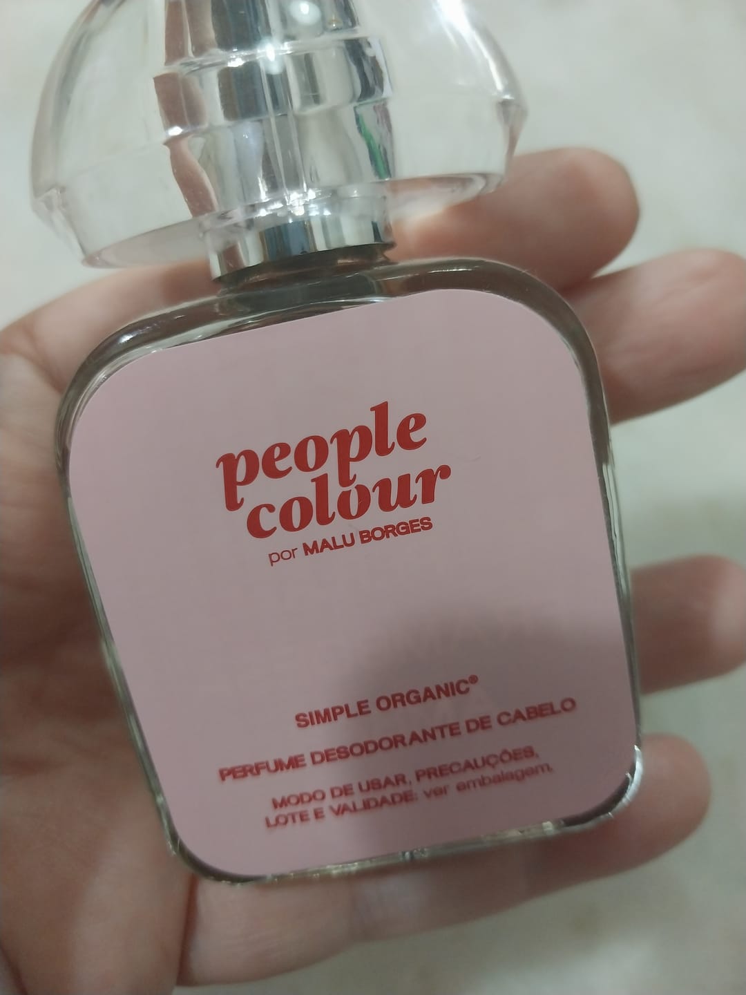 Customer photo review of Perfume Cabelo e Corpo #02