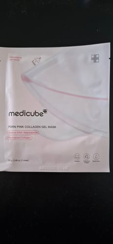 Customer photo review of Medicube - Masque en gel au collagène rose PDRN