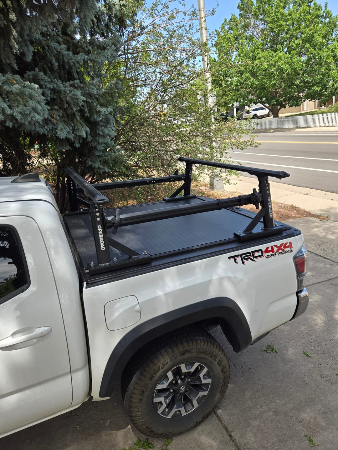 Customer photo review of OPENROAD Adjustable Bed Rack for Trucks