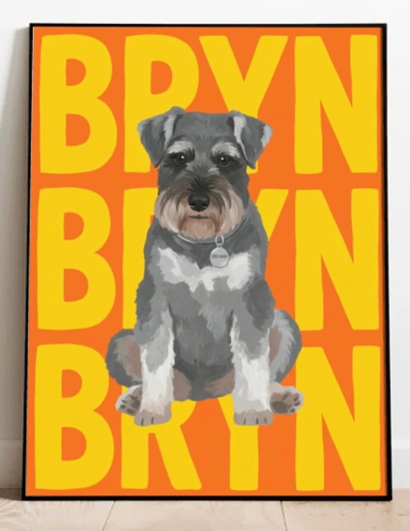 Customer photo review of Big Name - Personalised Poster