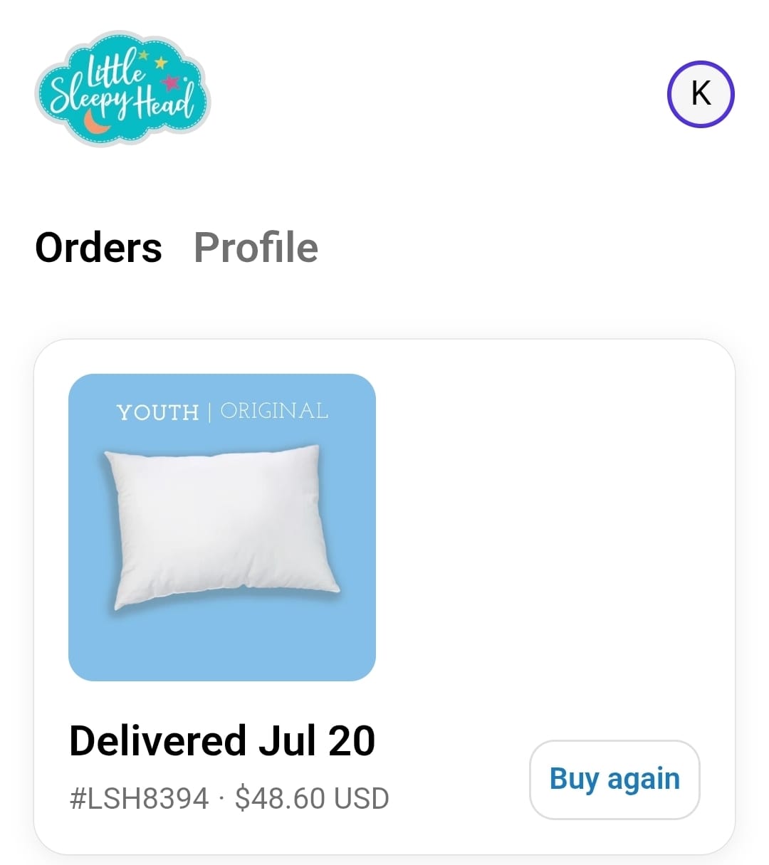 Customer photo review of The Original Youth Pillow (16" X 22")