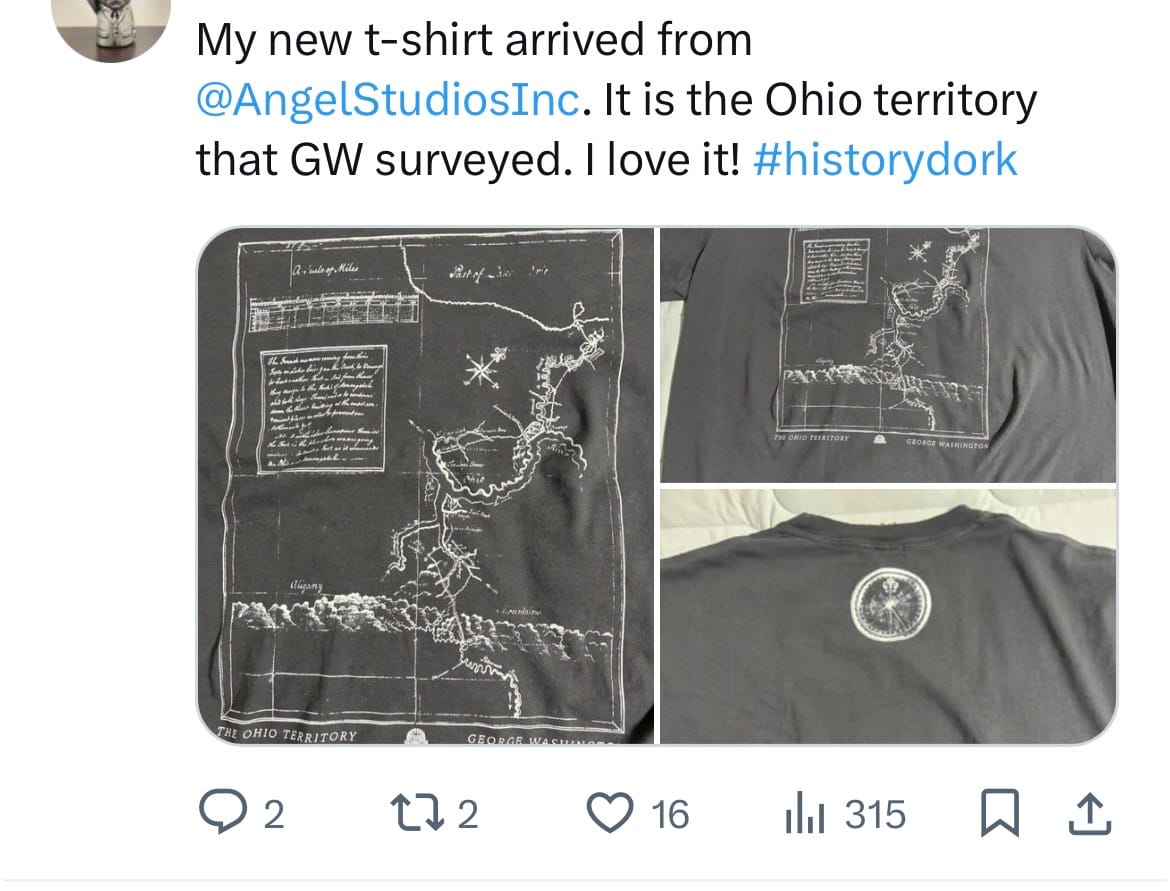 Customer photo review of Young Washington - Surveyor T-Shirt