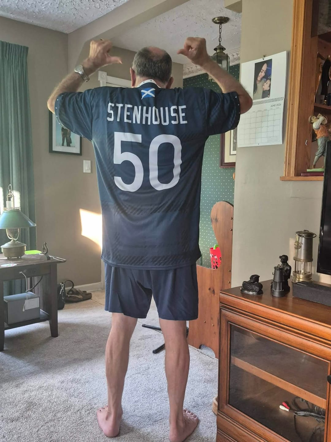 Customer photo review of Scotland Heritage Custom Football Jersey