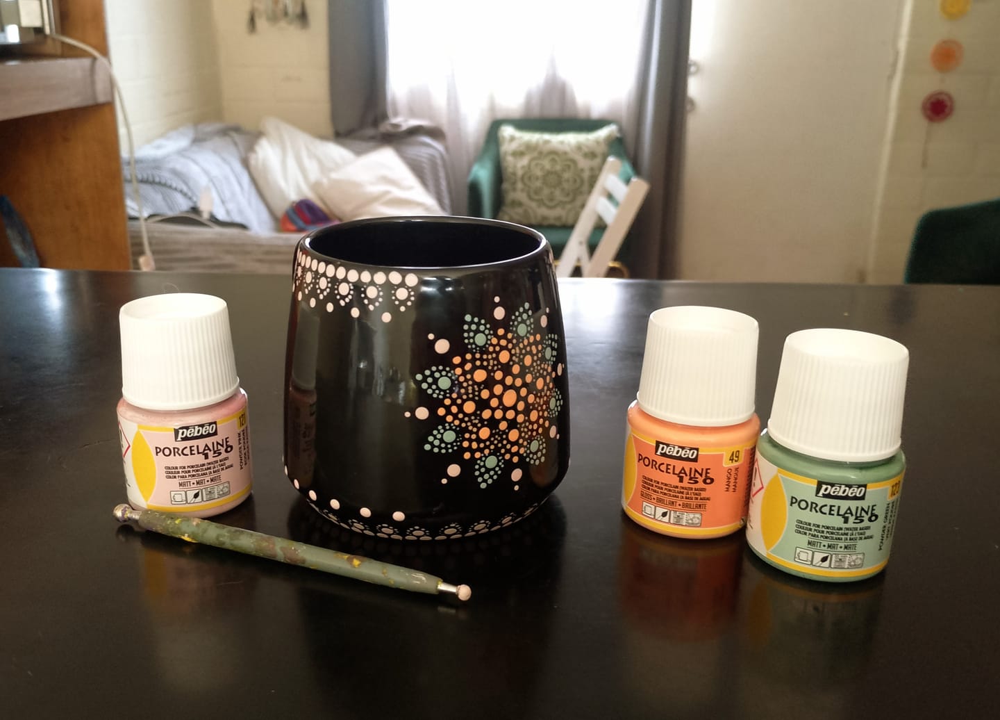 Customer photo review of Pebeo Porcelaine 150 - Pintura para Porcelana 45 ml