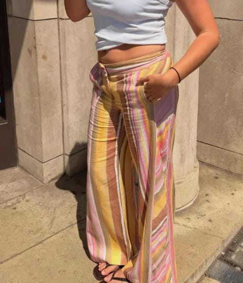 Customer photo review of Beatrice Wide Leg Palazzo Pants