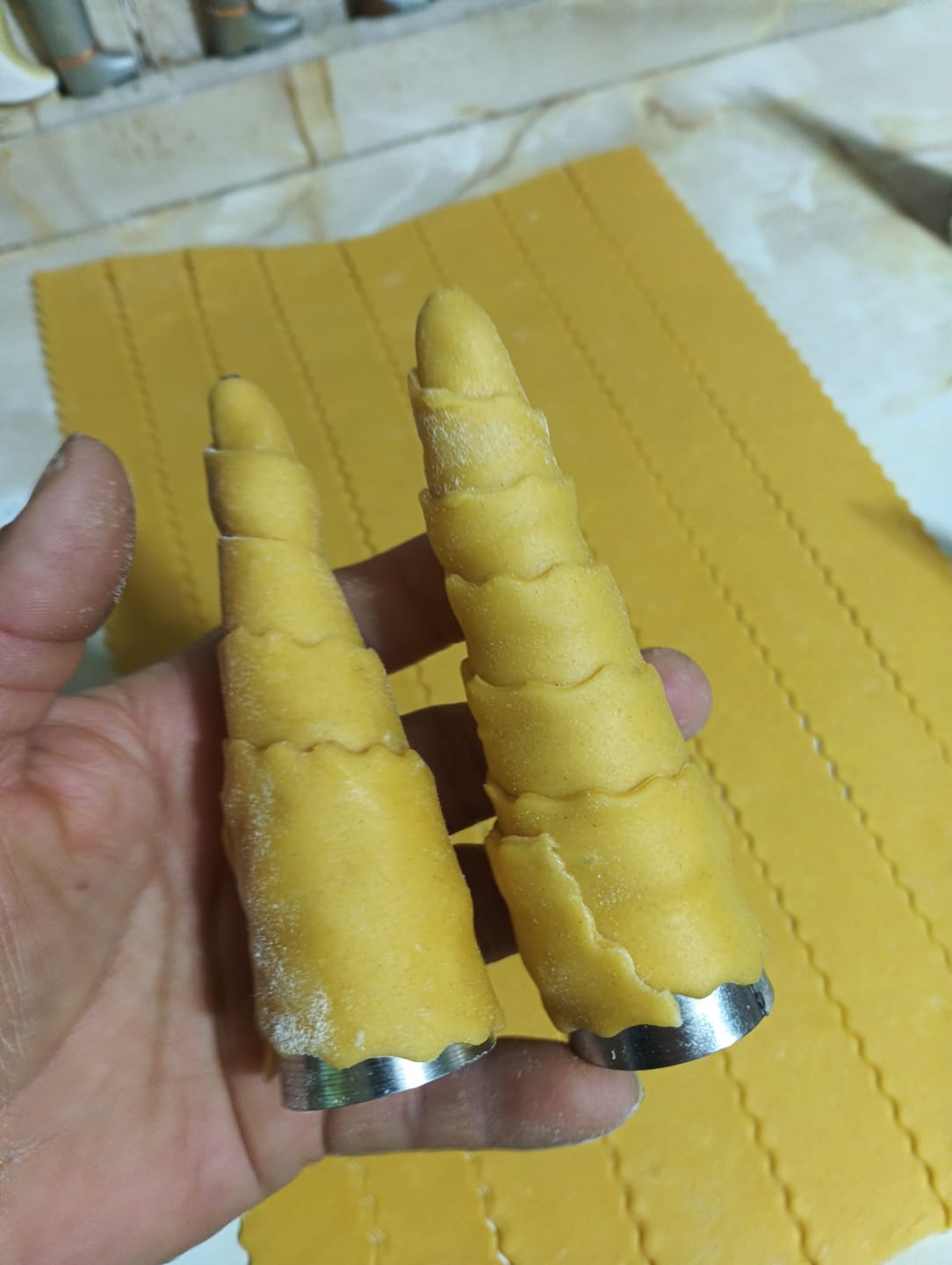 Customer photo review of Set de 10  moldes de cachitos 12 cm