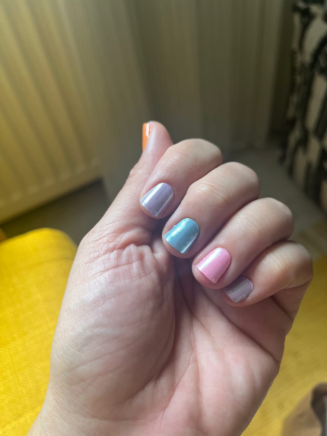 Customer photo review of N Rainbow Chrome Jel Tırnak 30 Adet, 2 Kullanım