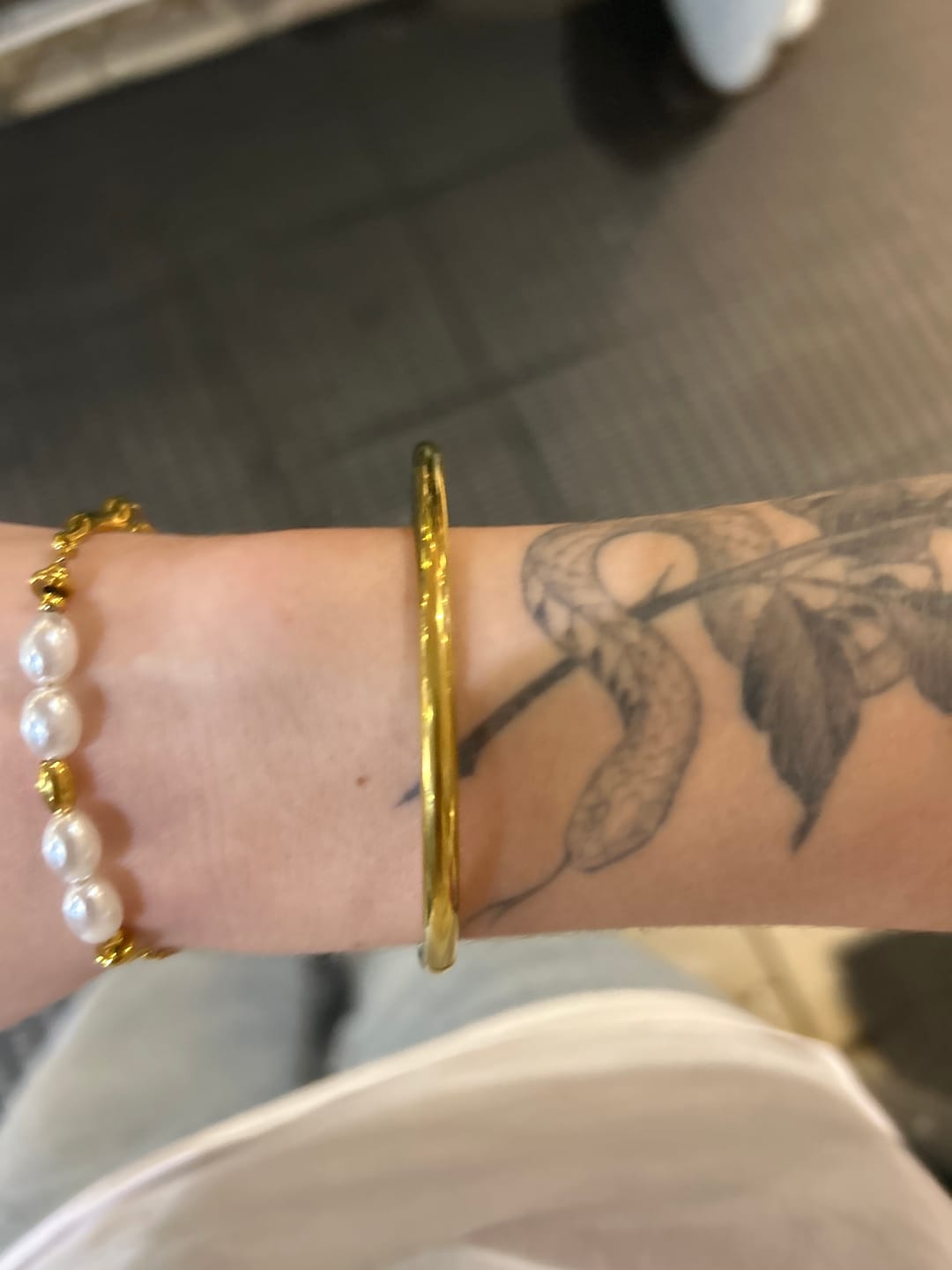 Customer photo review of Eli Gold Bangle