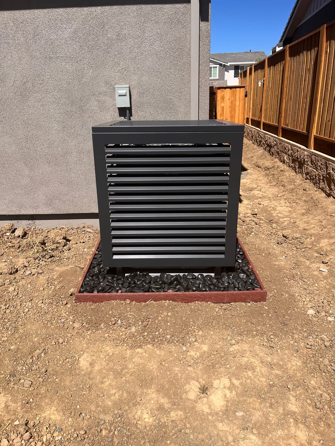 Customer photo review of Central AC Cover - Black