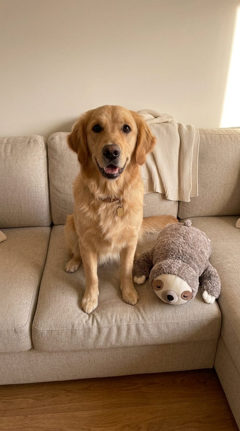 Customer photo review of Peluche con Latido Real para Perros - Menos Ansiedad, Más Calma