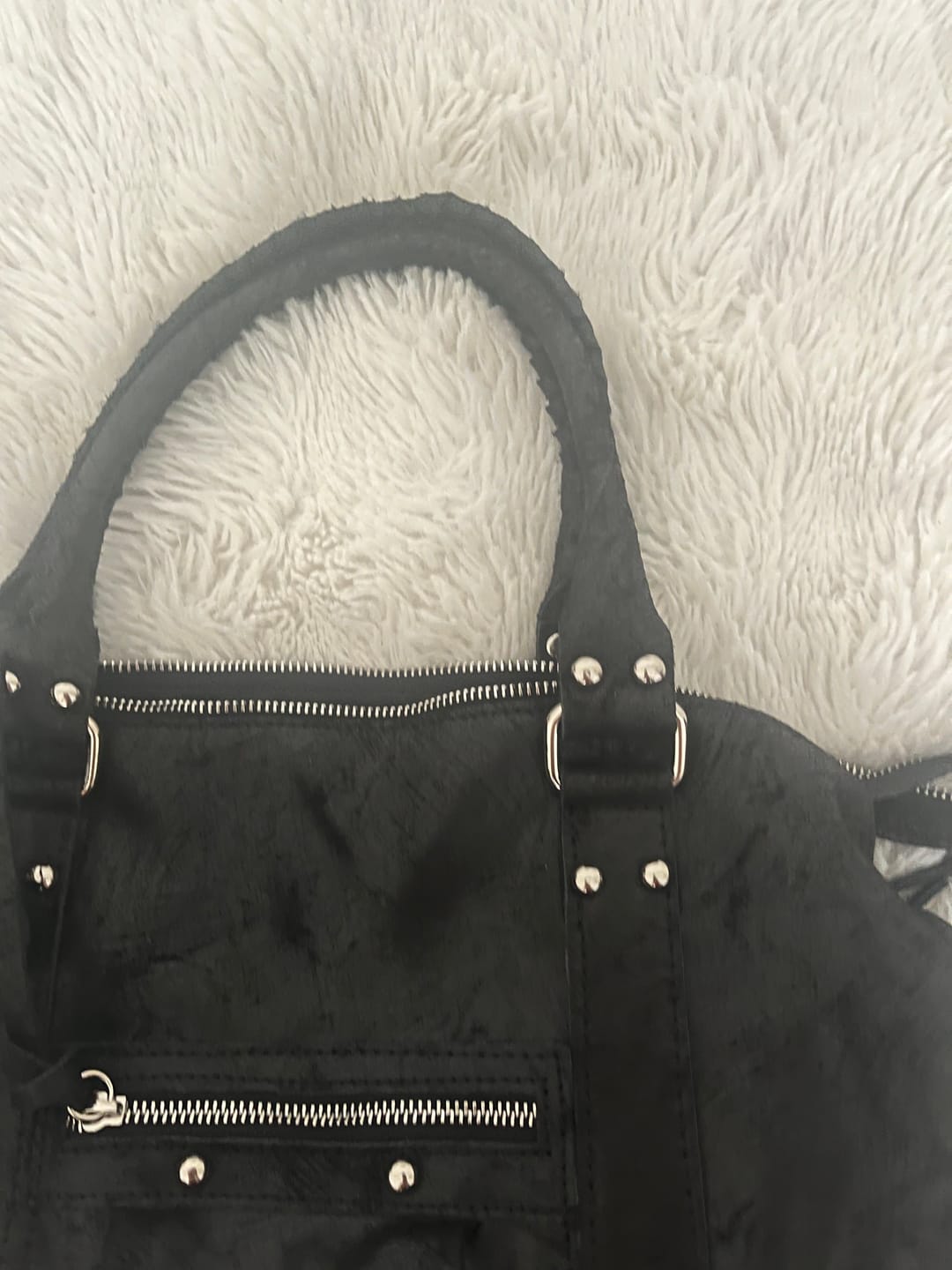 Customer photo review of It girl bag black silver