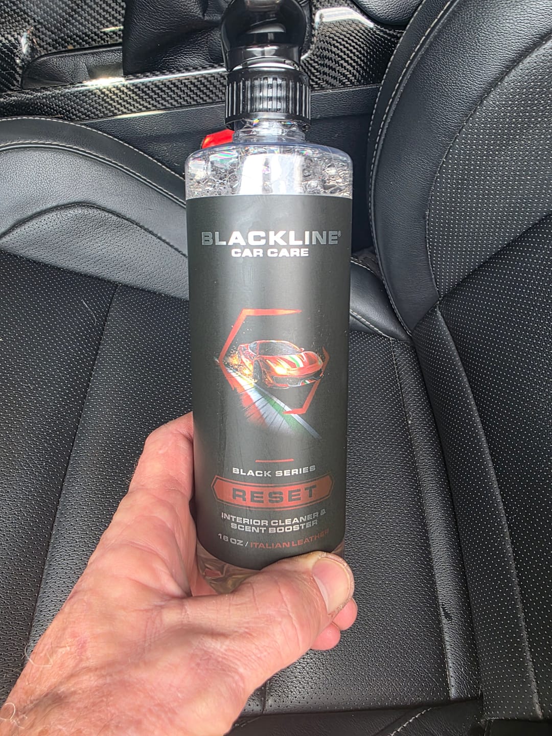 Customer photo review of BLACKLINE® RESET INTERIOR CLEANER & SCENT BOOSTER