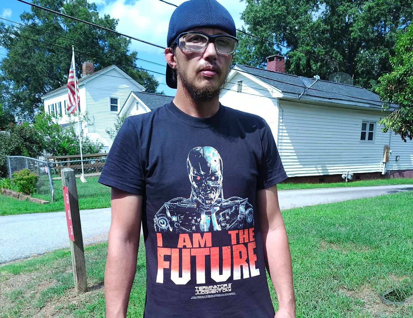 Customer photo review of T2: ENDOSKELETON PROMO - T-SHIRT