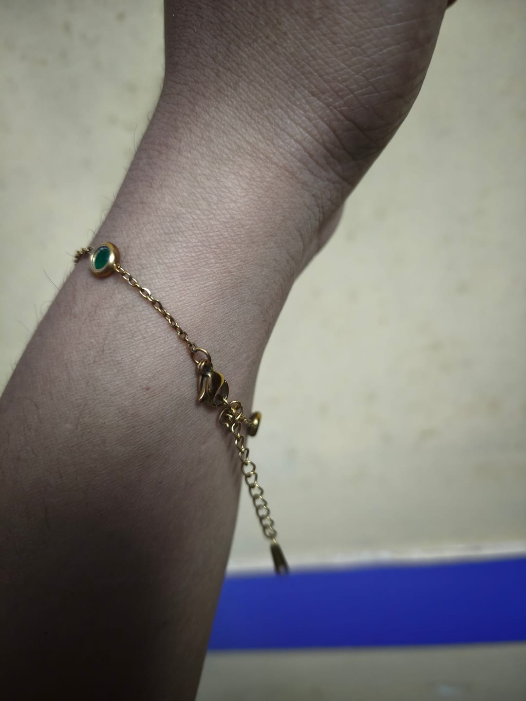 Customer photo review of Multi Crystal Charm Bracelet