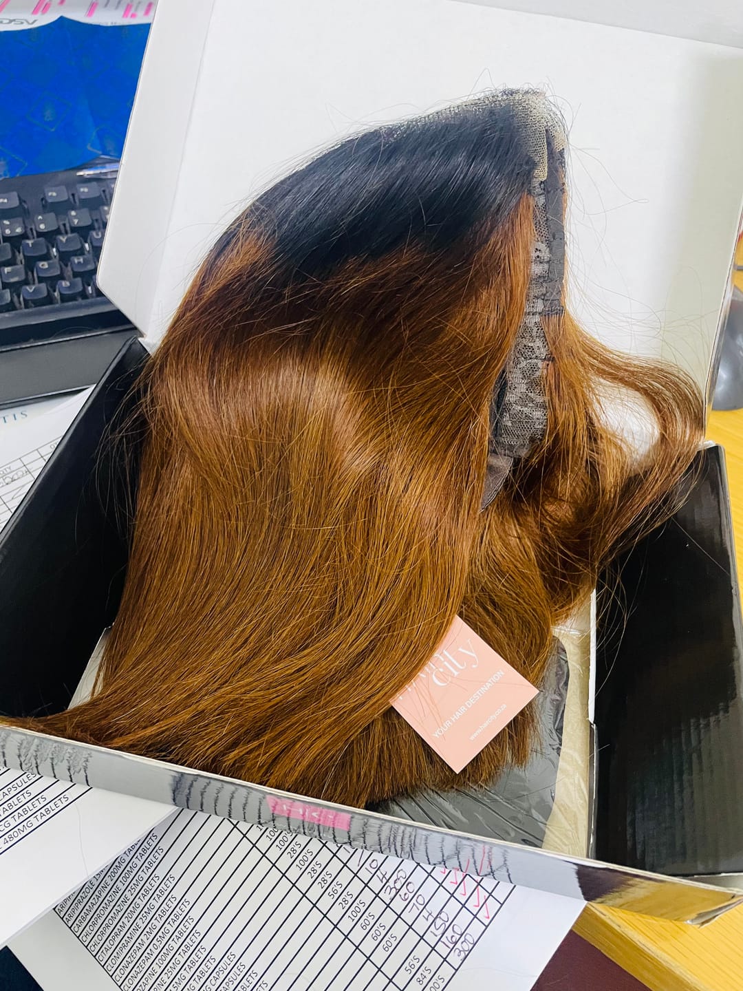 Customer photo review of Vietnamese Bob Lace Wig Straight 1B4