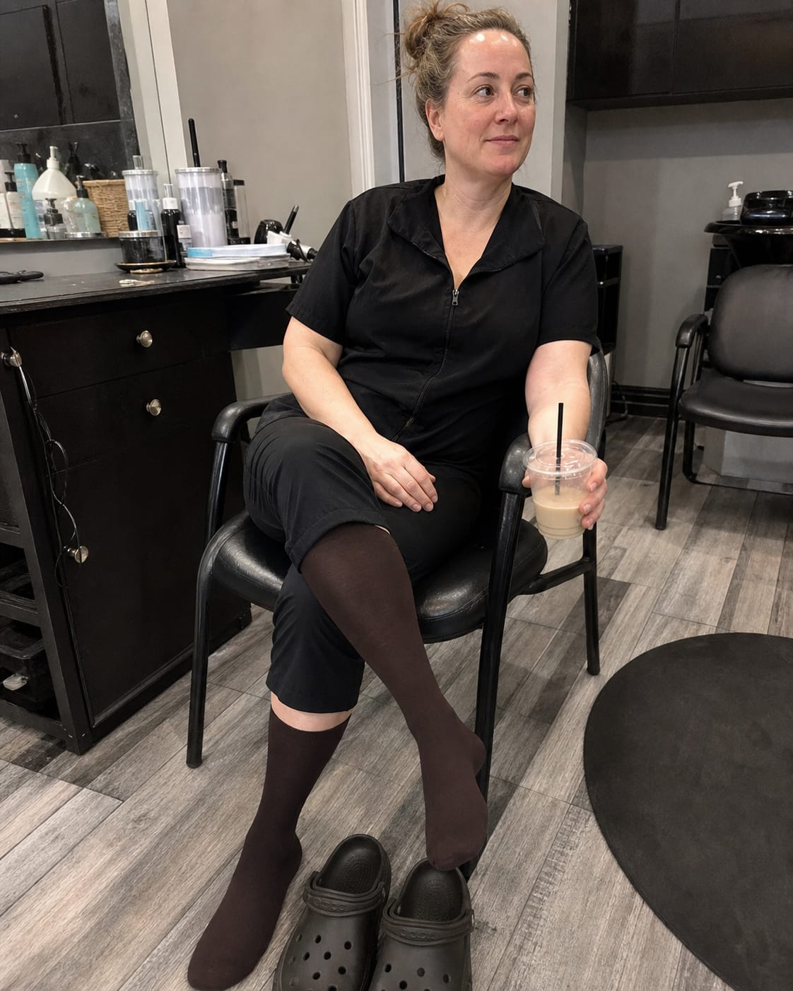 Customer photo review of Original Wide Compression Socks